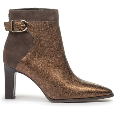Floris Van Bommel Sharpi 02.05 Enkellaarsjes - Enkelboots met rits - Dames - Brons - Maat 40