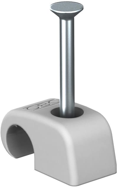 OBO Bettermann Spijkerclip 2228629 Bundel-Ø (bereik) 7 mm (max) Grijs 100 stuk(s)