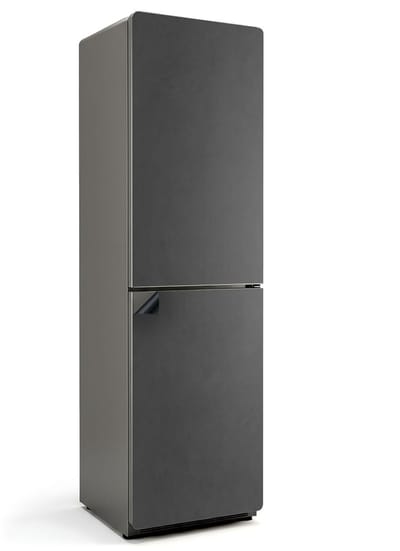 Wallfluent Magnetische Koelkastmat - Grijsbruin Koelkast Magneet Sticker - 60 cm x 205 cm - Grijsbruin Magnetische Koelkastmat - Koelkast Cover Magneet - Magnetische Koelkastbescherming - Verwijderbare Koelkast Decoratie