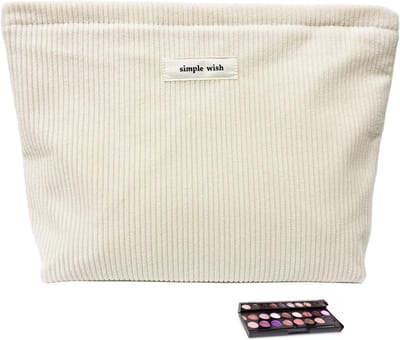 Veelzijdige toilettas en make-uptas in beige voor dames - Elegant etui voor stijlvolle en betoverende look met extra opbergruimte