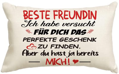 VT Goods - Kussenhoes - Geschenk voor Vriendin - 30x50 cm - Sierkussenhoes - Verjaardagscadeau - Decoratie voor Woonkamer