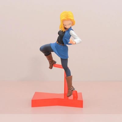 24CM Anime Dragon Ball Z Android 17 18 Figurine Android 18 Figurines d'Action Collection Modèle PVC Jouets pour Enfants Cadeaux de Noël NO Box gray