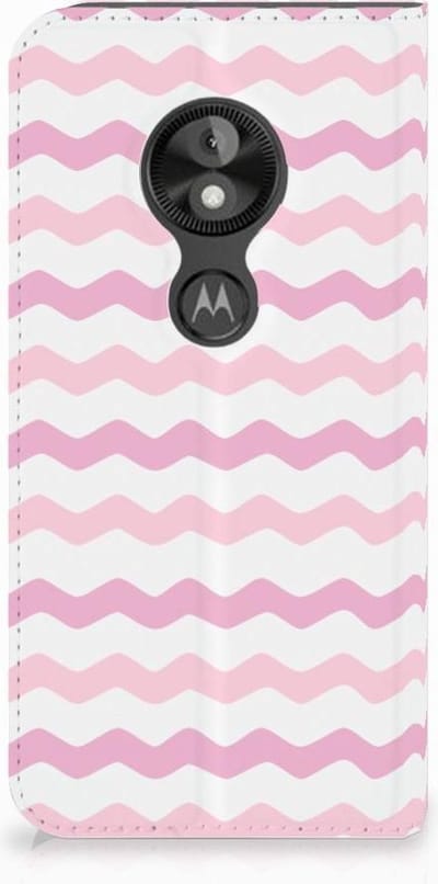 Motorola Moto E5 Play Hoesje met Magneet Waves Roze