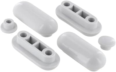 Zitkussen Set - WC-bril Onderdelen - Toilet Reparatie - Originele Reserveonderdelen - 10 x 10 x 2.5 cm - Neutraal