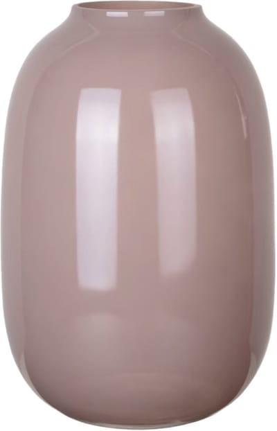 Mega Collections Bloemenvaas Oval Beauty - taupe - glas - D17 x H25 cm