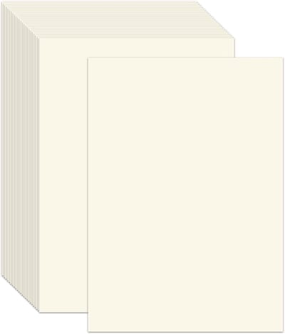 Dailygoods- Kopieerpapier A4 120 g/m² - Ivoorwit - 120 Vellen - Knutselen voor Kinderen - Hoogwaardig Karton - Geschikt voor Printers - Knutselpapier