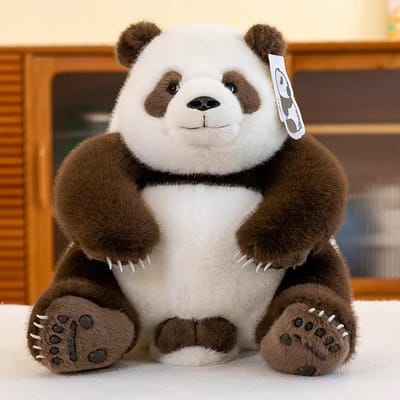 Nationale Schat Panda Simulatie Bloem Bloemen Zeven-cel Simulatie Reuzenpanda Pluche Speelgoed Sichuan Chengdu Basis Pop 33cm