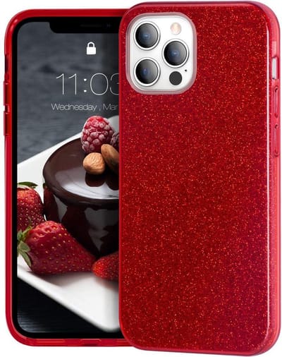 All About Your Phone Telefoonhoesje - Back Cover - Geschikt Voor Apple IPhone 12 Pro Max - Rood