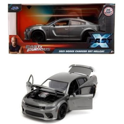 Fast & Furious and Furious 1:24 2021 Dodge Charger Auto's op schaal