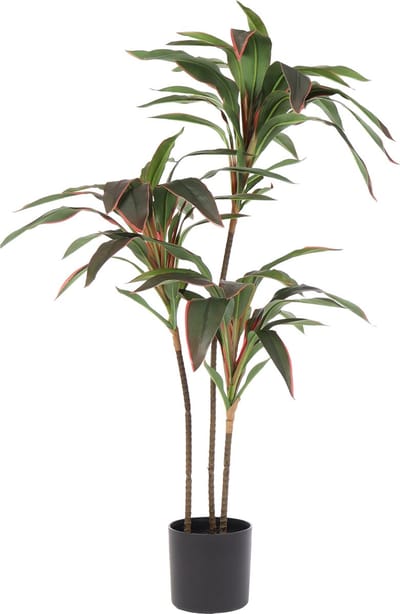 Kunst Dracena Roodrand – 90 cm – Tropische Kamerplant – Dracena kunstplant – Binnenplant