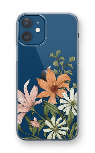 Case Company® - Hoesje geschikt voor iPhone 12 mini hoesje - Floral bouquet - Soft Cover Telefoonhoesje - Bescherming aan alle Kanten en Schermrand