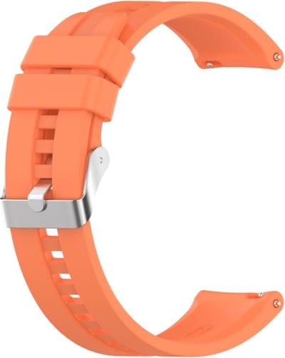 Siliconen bandje - geschikt voor Amazfit GTS / GTS 2(E) / GTS 2 Mini / GTS 3 / 4 (Mini) / Bip (S) / Bip U (Pro) / Bip Lite / Bip 3 (Pro) / GTR 42 mm / Pop (Pro) / Active (2) - oranje