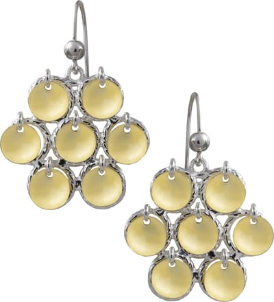 Oorbellen, hang, Zilveren Risku 22mm