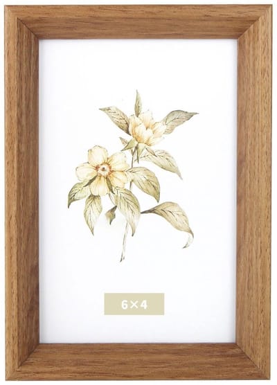 Dailygoods - Andiker 6 x 4 fotolijsten, vintage fotolijst met passe-partout voor tafelblad verticaal of horizontaal stabiele fotolijst, prachtige decoratie voor huis, trouwdag (natuurlijk)