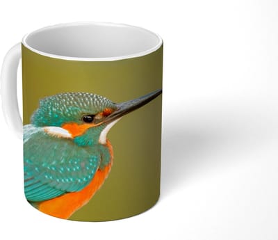Mok - Koffiemok - IJsvogel - Dieren - Vogel - Mokken - 350 ML - Beker - Koffiemokken - Theemok