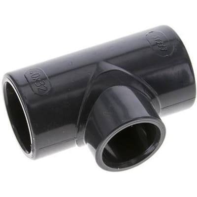PVC Verloopstuk T-fitting Lijmmof 40 tot 32mm [2 stuks]