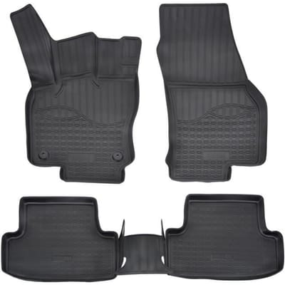 Doublures NORM | Tapis De Sol En Caoutchouc TPE Toutes Saisons Pour Seat Ateca depuis 2016 noir