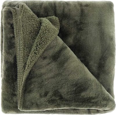 D- Unique Living | Plaid Torvah 150x200cm deep green