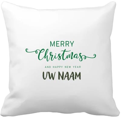 Akyol - kerst merry christmas and happy new year met eigen naam Kussen hoes - Kerstmis - kerst beker - winter - kerst - christmas - kerst cadeau - 40 bij 40 cm
