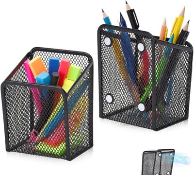 Opslagmand met Magneet, Metaalnet voor Organisatie, Desk Organizer en Pennenhouder voor Kantooraccessoires