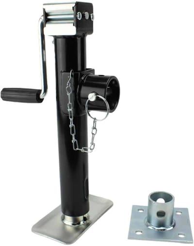 Steunpoot aanhanger 1000 kg met handzwengel | Klapbaar | Verstelbaar 440–700 mm | Boutflens