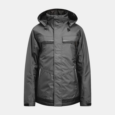 Jobman 1384 Winter Jacket 65138436 - Donkergrijs/Zwart - XS