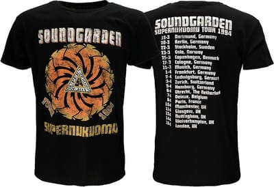 Soundgarden Superunknown Tour ‘94 T-Shirt - Officiële Merchandise - S