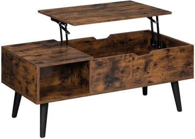 BukkitBow - Verstelbare Salontafel met Liftfunctie en Verborgen Opslag