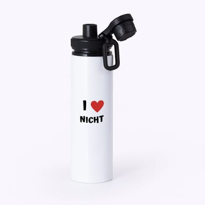 Hacebo® - I love nicht waterfles met draaidop zwart - Nicht - de liefste nicht - verjaardag - cadeautje voor nicht - nicht artikelen - kado - geschenk - water fles - 850ML