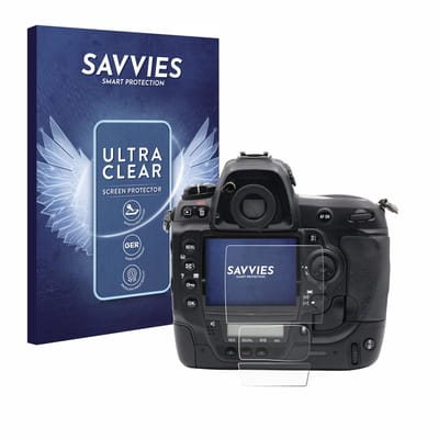 Savvies - Screenprotector voor Nikon D3x - Folie Beschermfolie transparant 6 Stuks