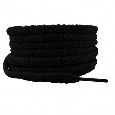Fluffy veters 10mm Zwart - 120cm