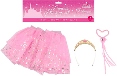 Prinses verkleed set 3 dlg. 27678.