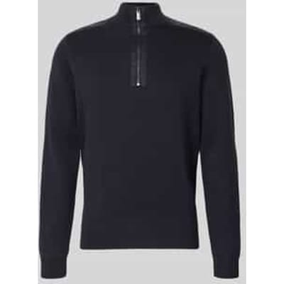 Regular fit schipperstrui met elastische boorden