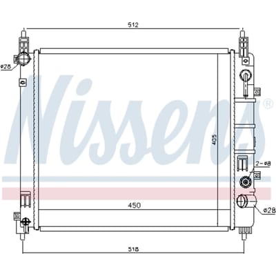 Radiator, motorkoeling NISSENS 68796