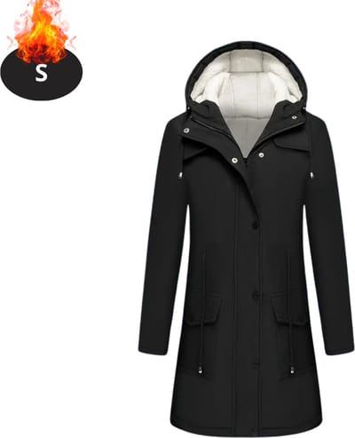 Livano Winterjas - Parka - Dames - Winter - Jas - Volwassen - Stijlvol - Zwart - S