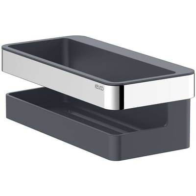 Keuco Collection Moll - Planchet, lengte 24 cm, antraciet/chroom 12758010001
