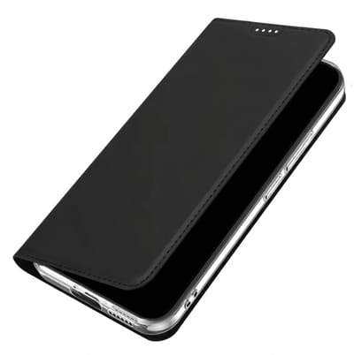 Dux Ducis, Hoesje Geschikt Voor Xiaomi 17T Skin Pro met Pasjeshouders, Zwart