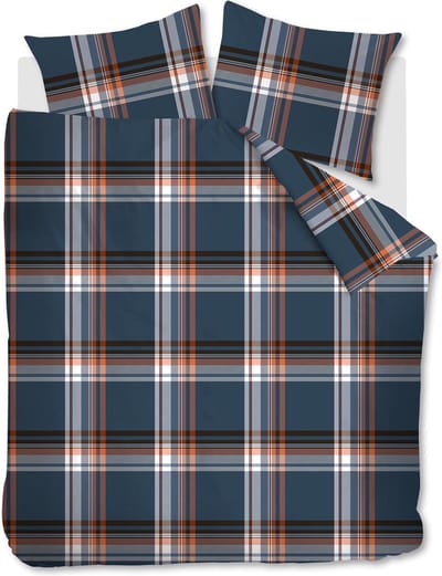 Beddinghouse Duke dekbedovertrek - Tweepersoons - 200x200/220 - Blauw
