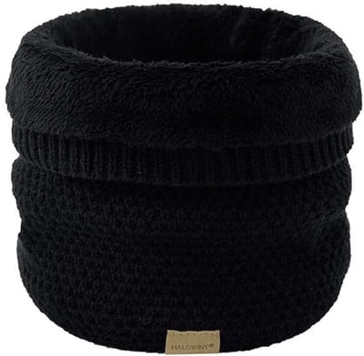 Wintersjaal Dubbellaags - Colsjaal Heren - Warmte-isolerend - Zacht Gevoerd - Kaki Kleur - Verstelbaar 25 x 25 cm