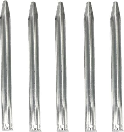 40x Stuks grondpennen/tentharingen metaal halfrond 22 cm - Kampeer artikelen voor tent of windscherm