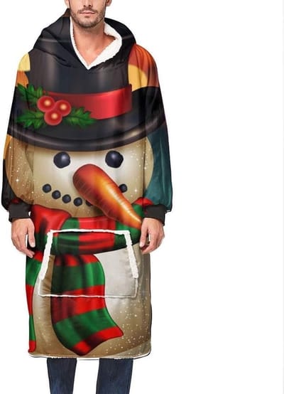 Deken met capuchon - Oversized hoodie - Thuis ontspannen - Dubbelzijdig materiaal - One size - Eén kleur