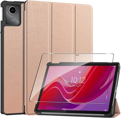 Dailygoody - Beschermhoes - Lenovo Tab M11 2024 - Ultraduin - Goud - Schokbestendig - Krasbestendig - Flexibel - 11 inch