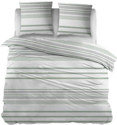 Snoozing Indra Dekbedovertrek - Tweepersoons - 200x200/220 cm - Green