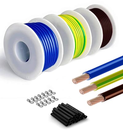 Bedradingsdraad - Elektrische kabel - Installaties - VDE gecertificeerd - 10 meter 05 mm² - 3 kleuren
