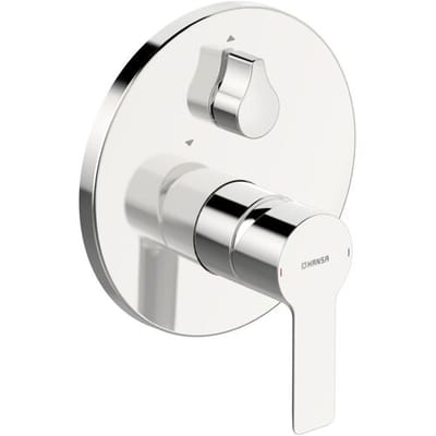 Hansaligna ready-mounted set for bath shower, round rosette 83859503