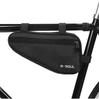 Fietsdriehoekstas Fiets bovenbuisframetas Fietspakket Fietstas Opbergtas zwart