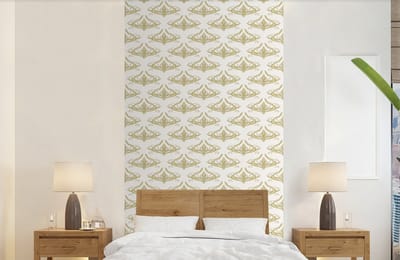 Behang - Fotobehang Patroon - Bloemen - Art Nouveau - Breedte 120 cm x hoogte 240 cm