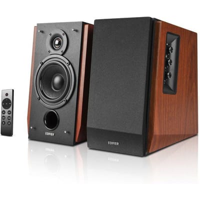 Edifier R1700BTS - 4" Bluetooth Bookshelf Speakers - 66W - Brown