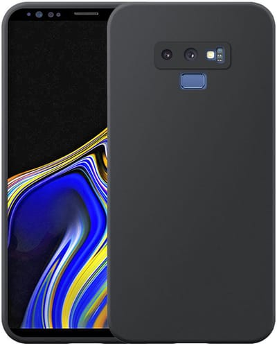 Geschikt voor Samsung Galaxy Note 9 Telefoonhoesje Flexibel Siliconen TPU hoesje - Flexible Back Cover Case Siliconen TPU - Zwart - Smartphonica geschikt voor Samsung Galaxy Note 9