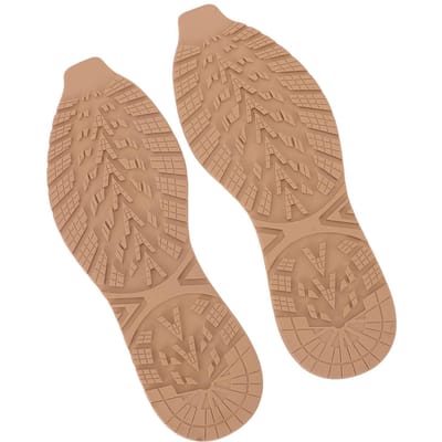 Schoenzool Vervanging Rubber Volledige Onderkant Antislip V-vorm Reparatiemateriaal Slijtvast Stil beige
